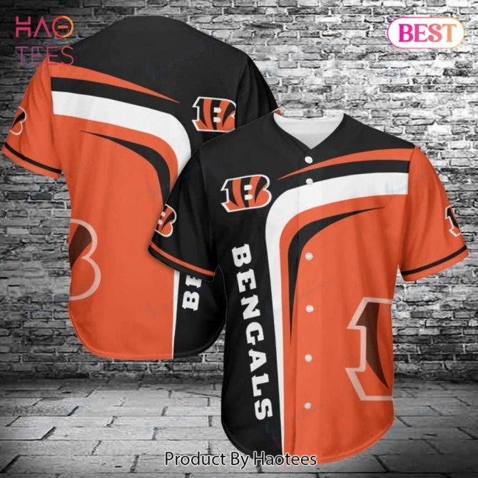 Bengals Fan Jersey - Bold Orange & Black Baseball Shirt For Ultimate Team Spirit