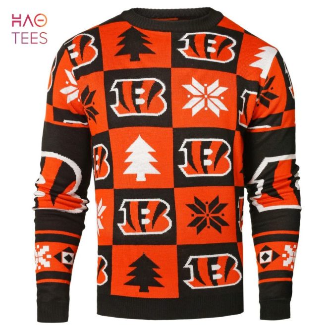 Best Cincinnati Bengals Nfl Repeat Patches Holiday Ugly Christmas Sweater
