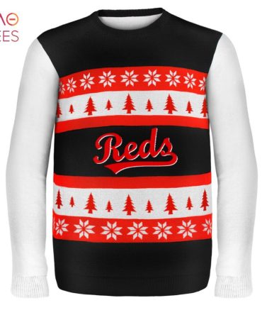 Best Cincinnati Reds Mlb Ugly Christmas Sweater Wordmark