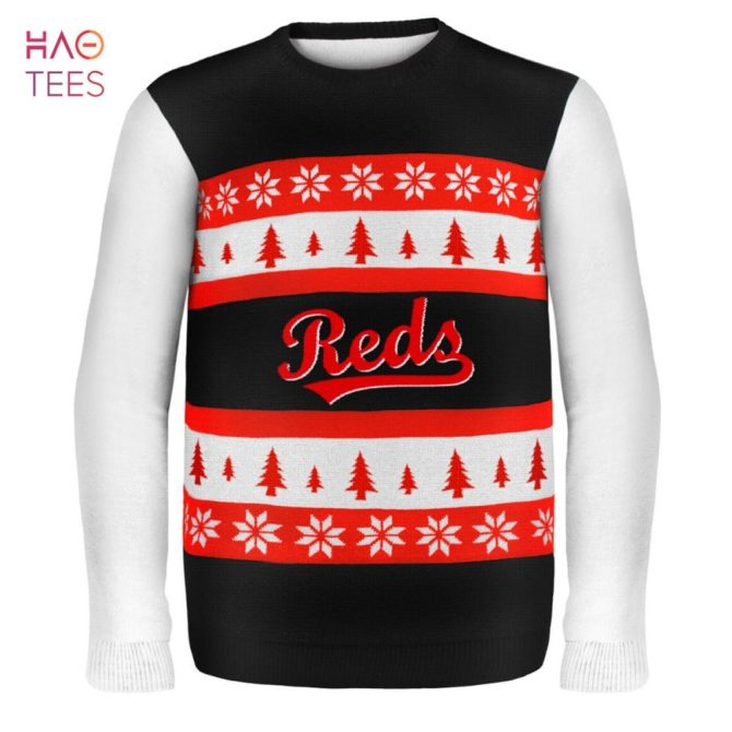 Best Cincinnati Reds Mlb Ugly Christmas Sweater Wordmark