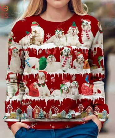 Best Clumber Spaniel Dog Ugly Christmas Sweater Ugly Christmas Sweater Christmas Ugly Christmas Sweaters Hoodie