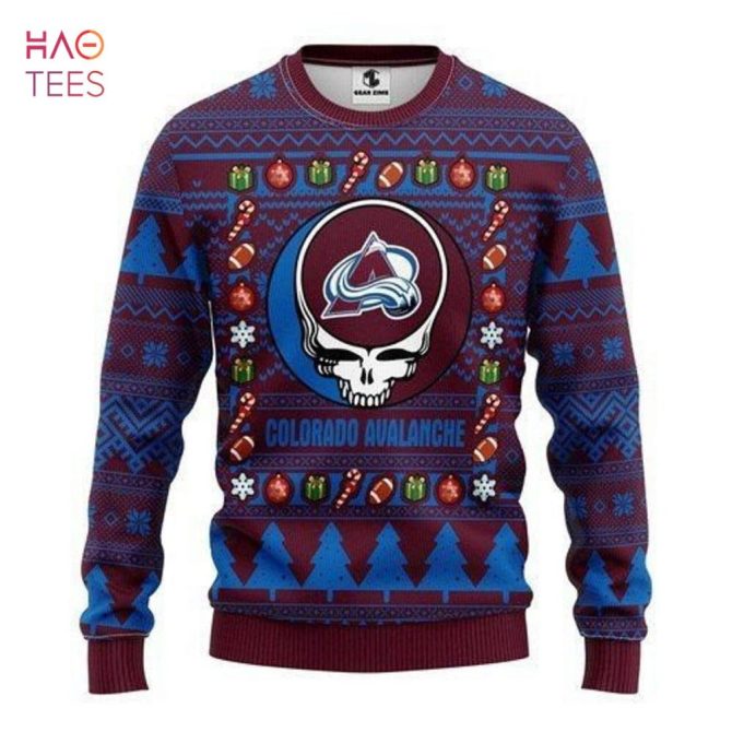 Best Colorado Avalanche Grateful Dead For Unisex Ugly Christmas Ugly Christmas Sweater All