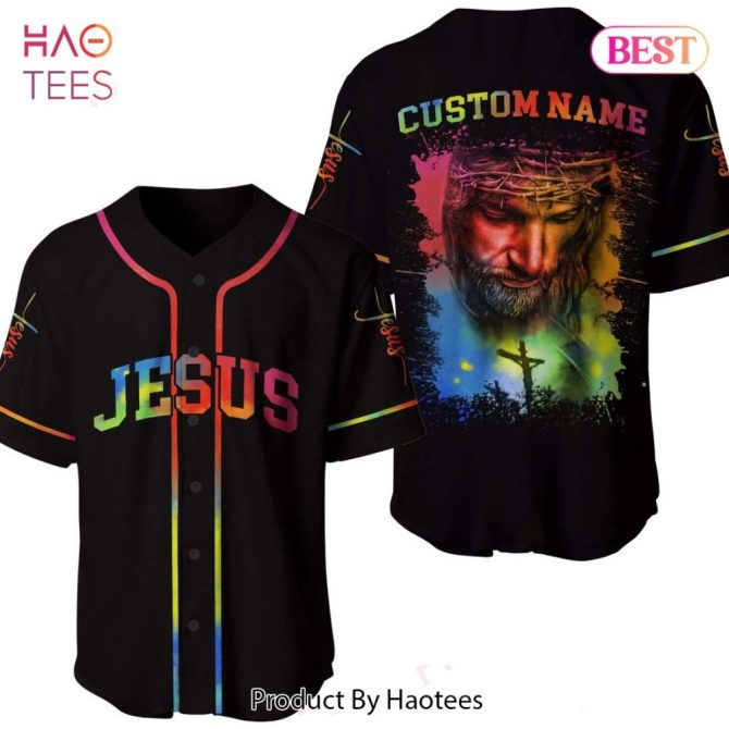 Custom Name Jesus Baseball Jersey - Vibrant Religious Apparel For Christians