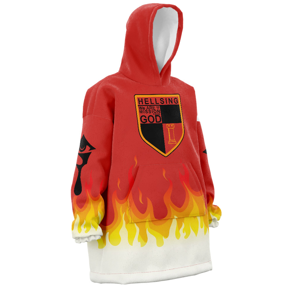 Alucard Hellsing Hooded Blanket Hoodie - Image 2