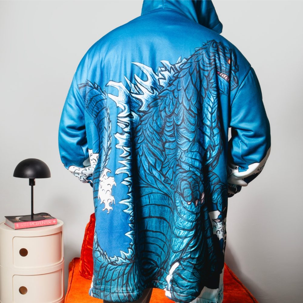 Godzilla Hooded Blanket Hoodie - Image 3