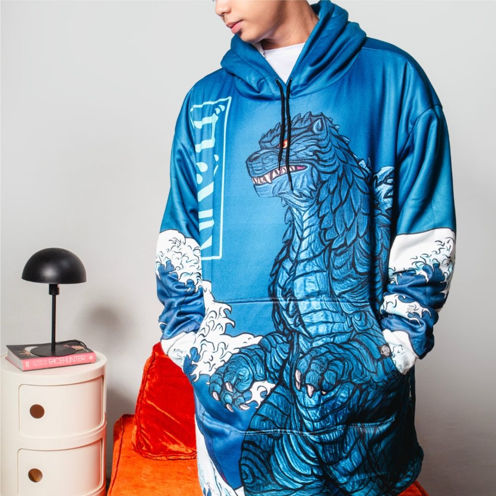 Godzilla Hooded Blanket Hoodie - Image 2