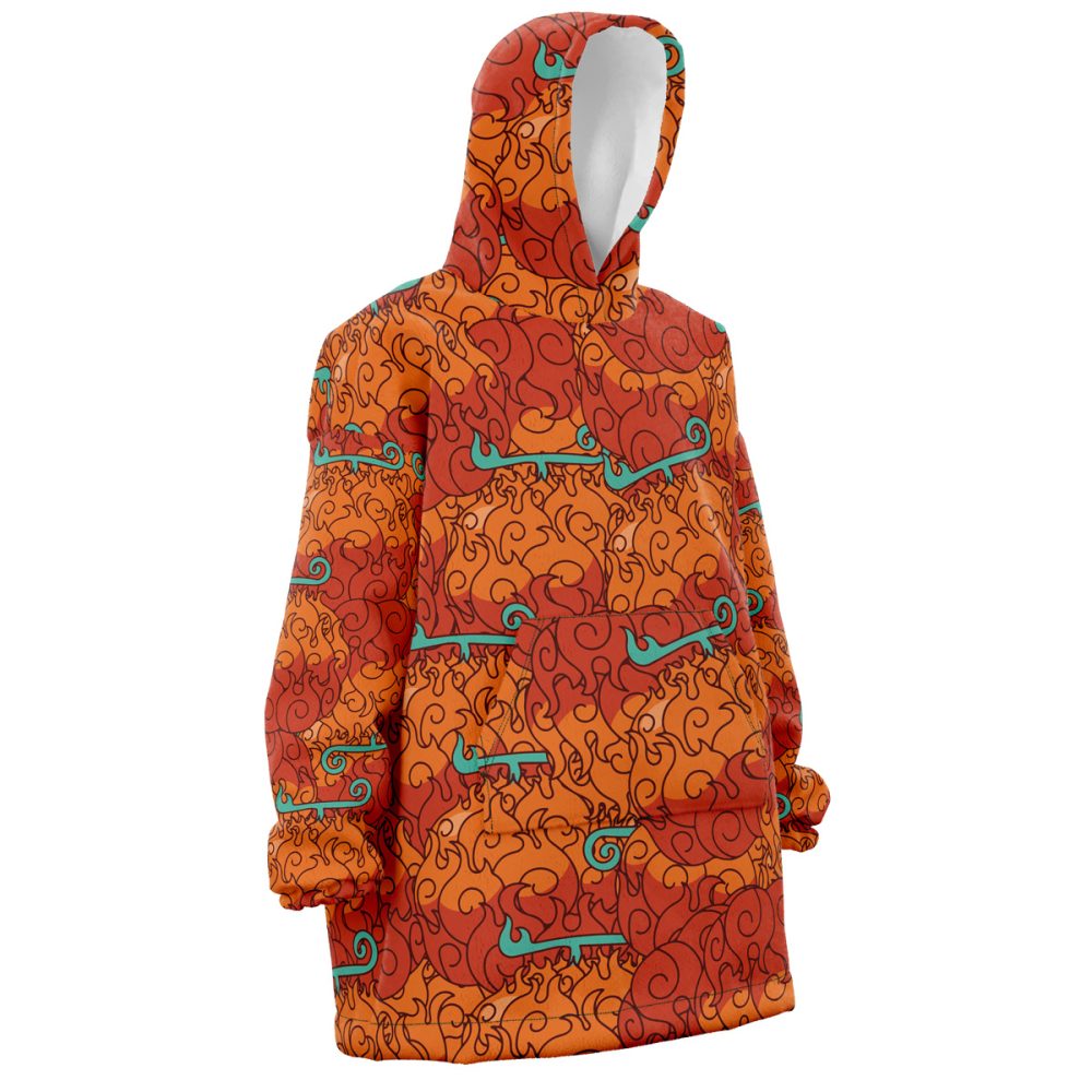 Mera Mera No Mi One Piece Hooded Blanket Hoodie - Image 2