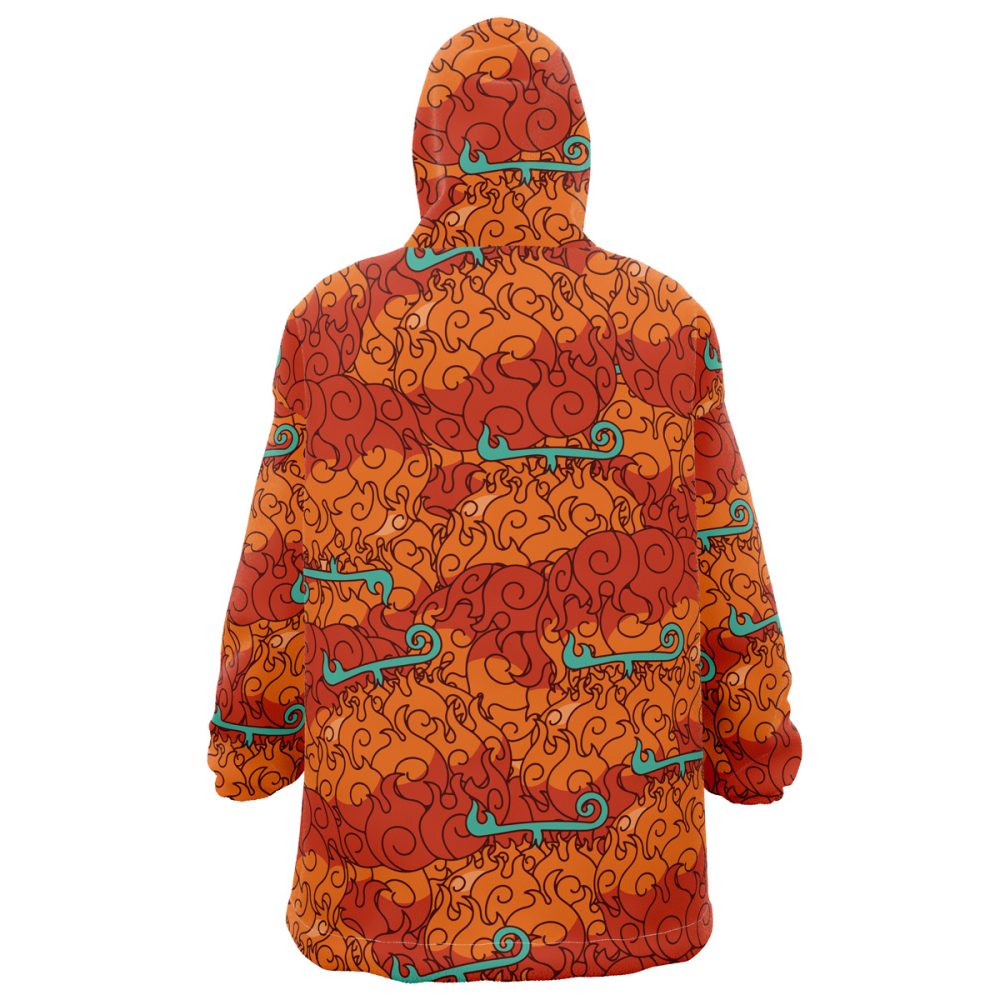 Mera Mera No Mi One Piece Hooded Blanket Hoodie - Image 3