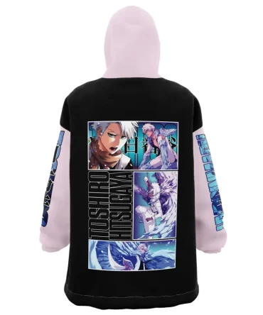 Toshiro Hitsugaya Tybwa Bleach Hooded Blanket Hoodie