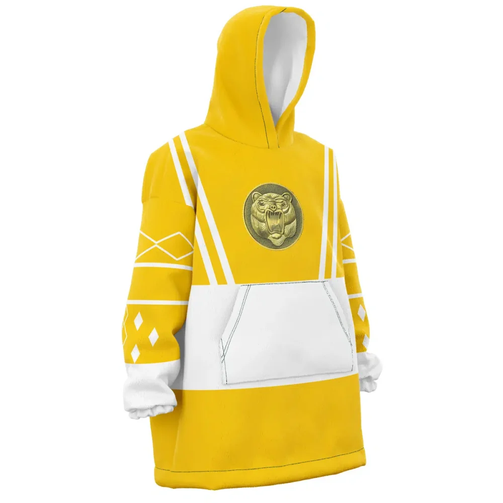 Yellow Ranger Ninjetti Rangers Hooded Blanket Hoodie