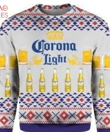 Best Corona Light Beer Ugly Christmas Ugly Christmas Sweater All Over Print Sweatshirt