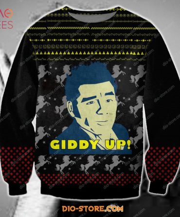 Best Cosmo Kramer Giddy Up For Unisex Ugly Christmas Ugly Christmas Sweater All