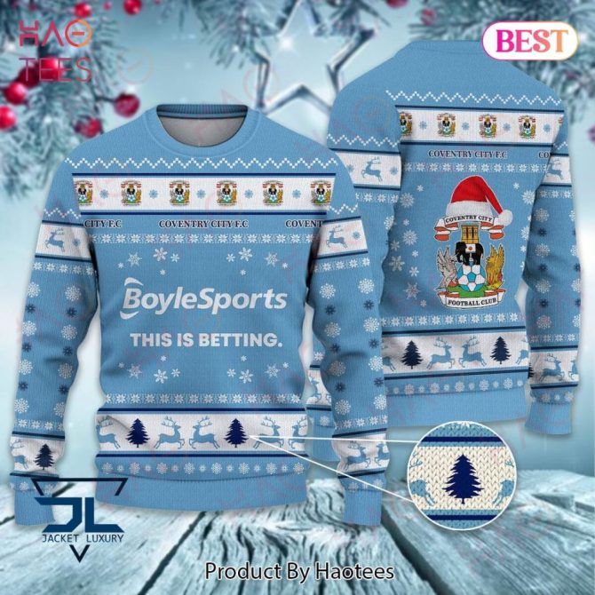 Coventry City Fc Christmas Sweater – Cozy Festive Football Jumper By Haotees