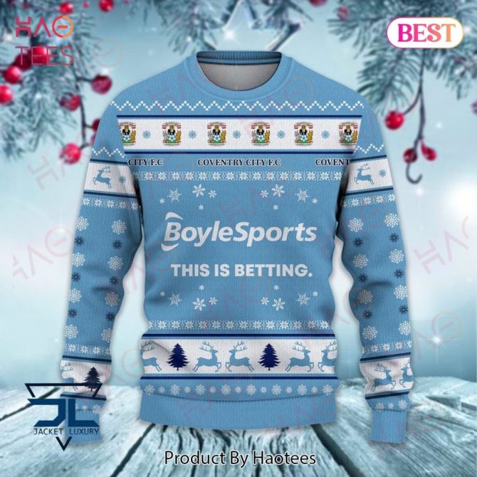 Coventry City Fc Christmas Sweater – Cozy Festive Football Jumper By Haotees - Image 2