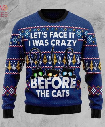 Crazy Cat Ugly Christmas Ugly Christmas Sweater