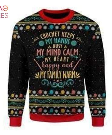 Crochet Keep My Hand Ugly Christmas Ugly Christmas Sweater