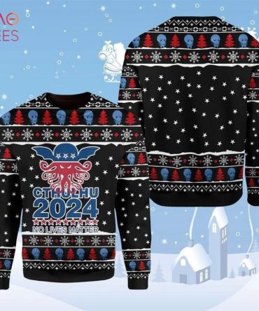 Best Cthulhu 2024 No Lives Matter Ugly Christmas Sweater Ugly Christmas Sweater Christmas