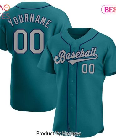 Custom Teal Baseball Jersey - Personalized Name & Number - Perfect Team Gift!