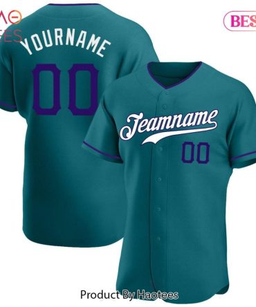 Custom Teal Baseball Jersey - Personalize With Your Name & Number - Perfect Teamwear!