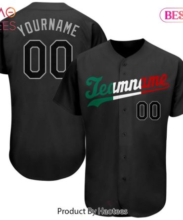 Customizable Black Team Jersey - Personalized Name & Number - Perfect For Sports Fans!