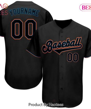 Custom Black Baseball Jersey – Personalize Name & Number – Perfect Gift For Fans