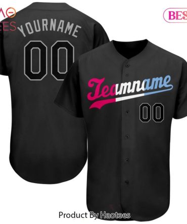 Customizable Black Baseball Jersey - Add Your Name & Number For Team Spirit