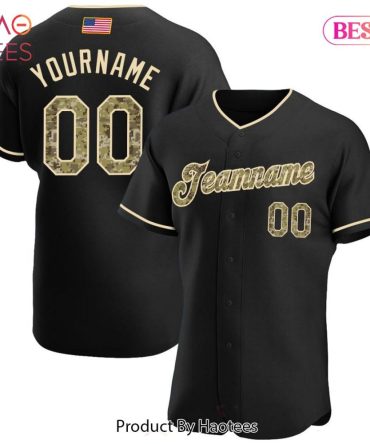 Custom Black Baseball Jersey - Personalize Name & Number - Stylish Team Apparel