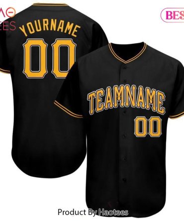Custom Black Baseball Jersey - Personalized Name & Number, Team Spirit Apparel