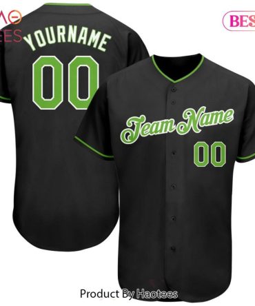 Custom Black Baseball Jersey – Personalize Team Name & Number – Perfect Sports Gift!