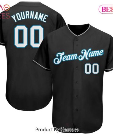 Custom Black Baseball Jersey - Personalize With Your Name & Team - Stylish Sportswear