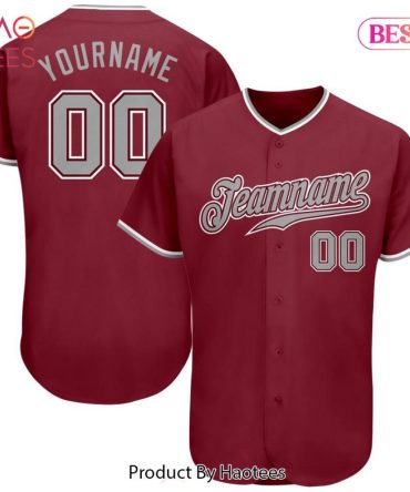 Custom Team Baseball Jersey - Personalized Name & Number, Red - Perfect For Fans & Players!