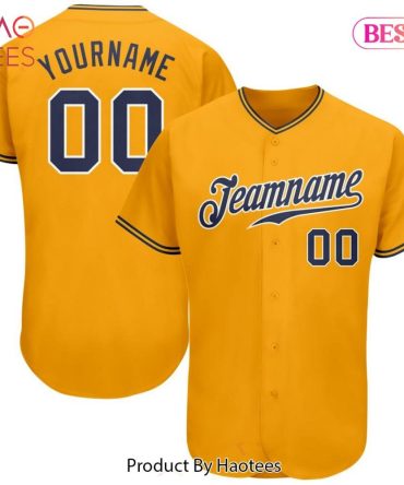 Custom Yellow Baseball Jersey - Add Your Name & Number - Team Spirit Apparel