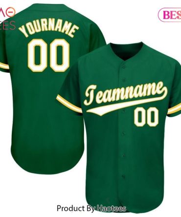 Custom Green Baseball Jersey - Add Your Name & Number - Men’S Team Shirt
