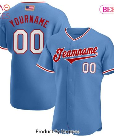 Customizable Blue Baseball Jersey – Add Your Name & Team For A Personalized Look!