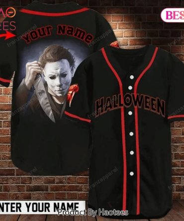 Custom Halloween Baseball Jersey - Personalized Name Horror Theme Shirt