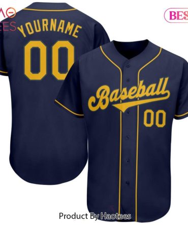 Custom Navy Baseball Jersey - Personalize Your Name & Number - Premium Quality Sportswear