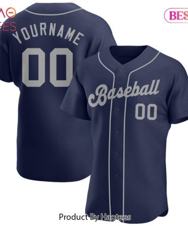 Custom Navy Baseball Jersey - Personalized Name & Number - Perfect Gift