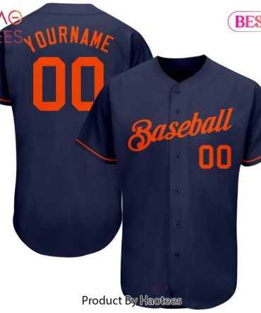 Customizable Navy Baseball Jersey - Add Your Name & Number - Perfect Gift!