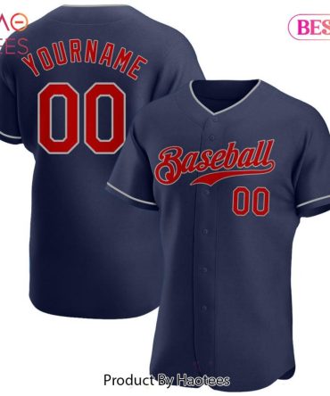 Customizable Baseball Jersey - Personalize Your Team Name & Number Now!