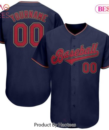 Customizable Navy Baseball Jersey – Personalize Name & Number
