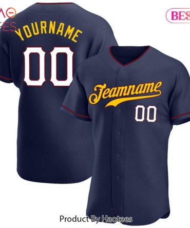 Customizable Baseball Jersey - Add Your Name & Team - Perfect Gift For Sports Fans!