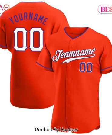 Customizable Team Jersey - Red Baseball Shirt With Name & Number - Unisex Sportswear