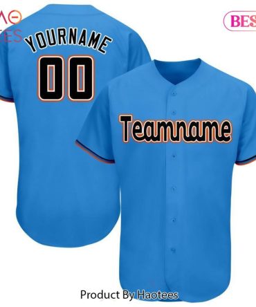 Customizable Team Baseball Jersey - Add Your Name & Number - Blue Sport Uniform