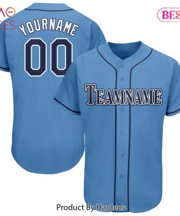 Custom Blue Baseball Jersey - Add Your Name & Team For Personalized Style