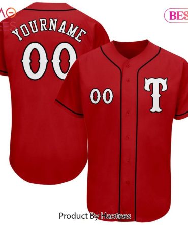 Custom Red Baseball Jersey - Personalized Name & Number - Perfect Gift!
