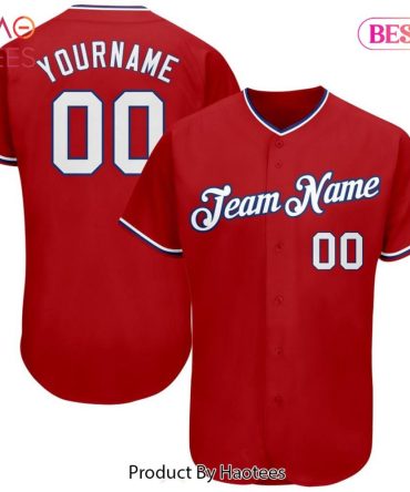 Custom Red Baseball Jersey - Personalize With Your Name & Number - Perfect Team Gift!