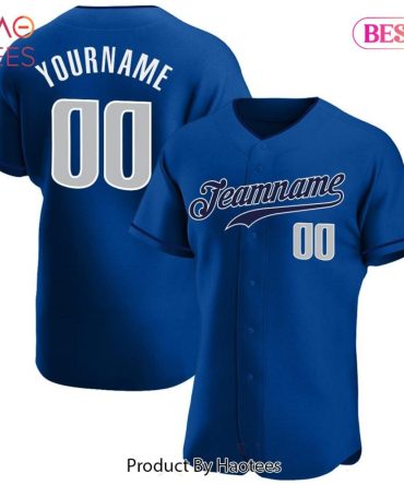 Custom Blue Baseball Jersey - Personalize With Your Name & Number - Perfect Gift!