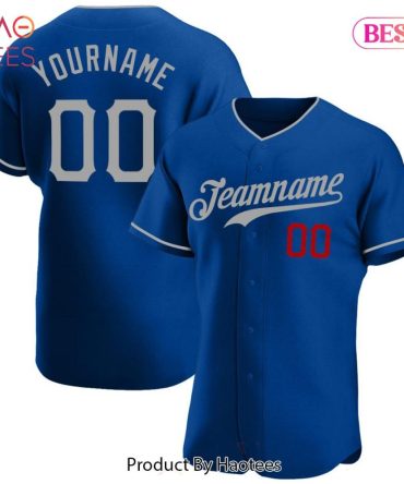 Custom Blue Baseball Jersey – Personalize With Your Name & Number – Perfect Team Fan Gear