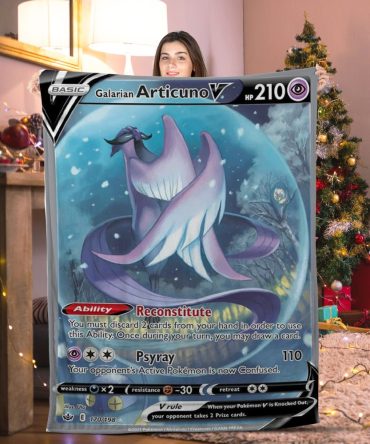 Cozy Galarian Articuno V Blanket - Perfect Pokémon Gift For Fans!