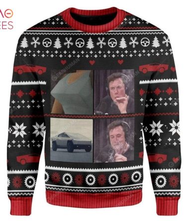 Best Cybertruck Lara Croft For Unisex Ugly Christmas Ugly Christmas Sweater All Over